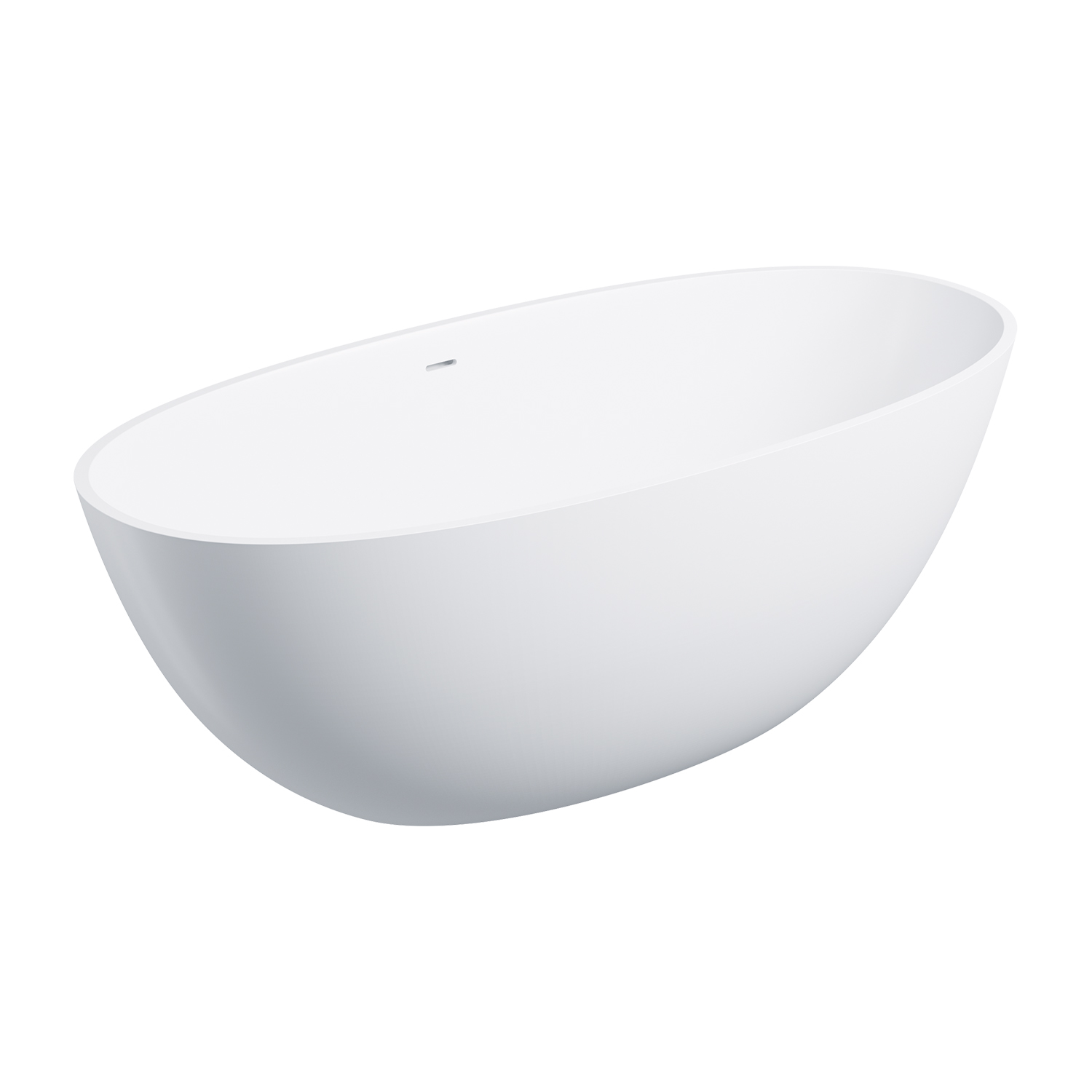Omnires Shell M+ cadă freestanding 160x75 cm ovală alb SHELLWWZPBM