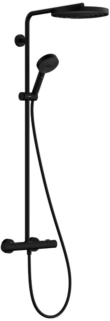 Hansgrohe Pulsify S set de duș perete cu termostat cu duș de ploaie negru 24236670