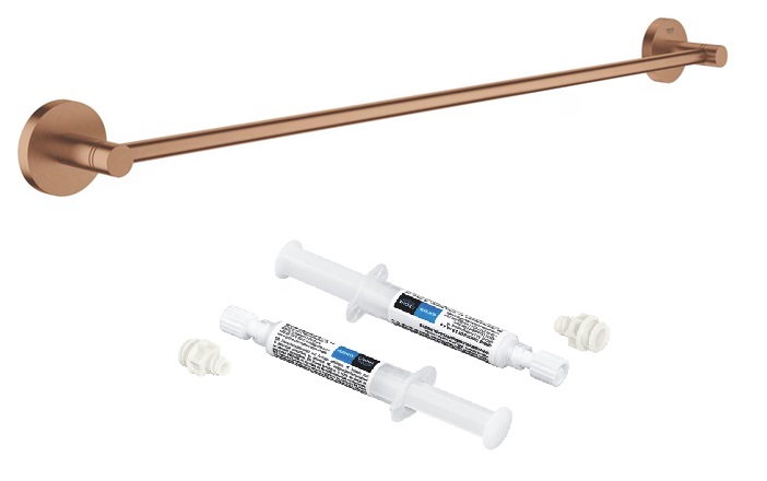 Set suport prosop Grohe Start 41178DL0, adeziv Grohe 41128000