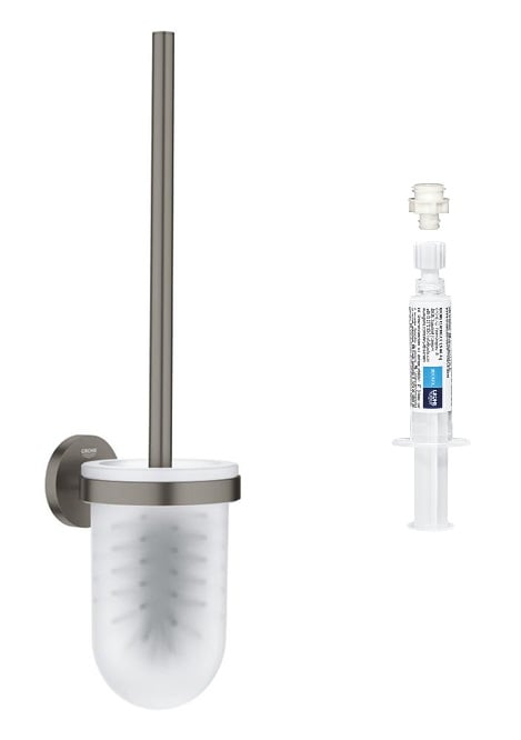 Set perie de toaletă Grohe Start 41185AL0, adeziv Grohe QuickGlue 41127000
