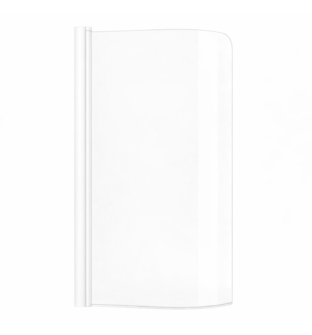 Ravak Rosa paravan cadă 100 cm o piesă alb mat/sticlă transparentă 7QLS0E00Y1