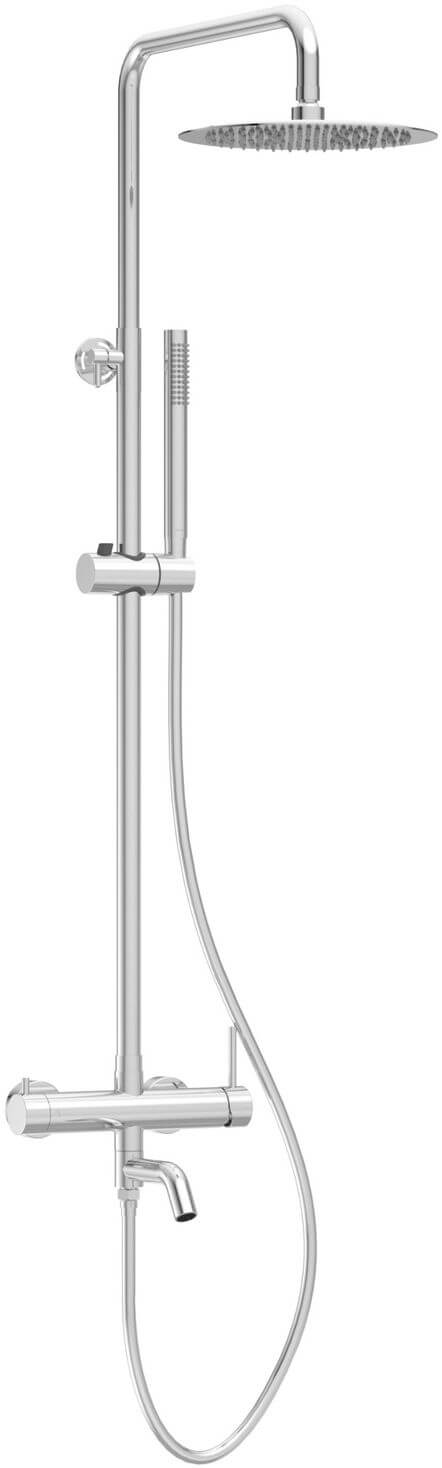 Balneo Cascade set de duș perete cu duș de ploaie crom H0301010505