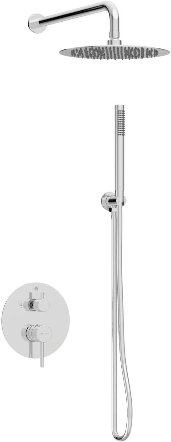 Balneo Cascade set de duș perete cu duș de ploaie crom H0301010606