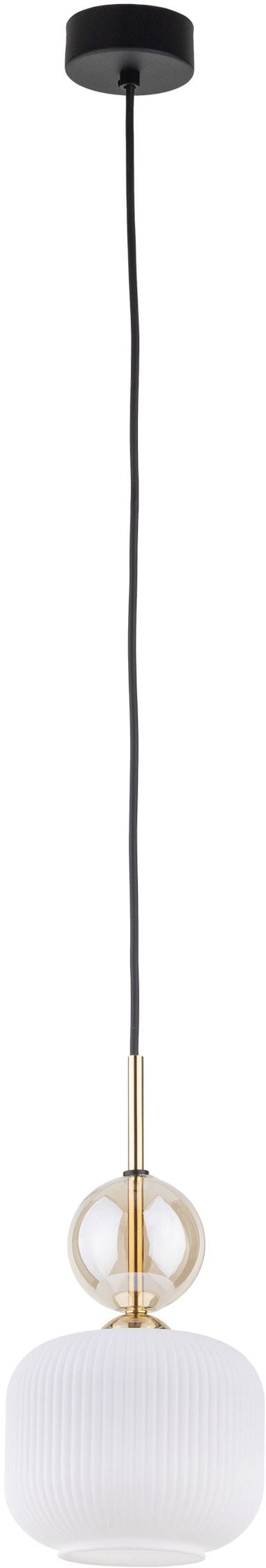 TK Lighting Sophia Cognac White lampă suspendată 1x10 W alb-auriu 11589