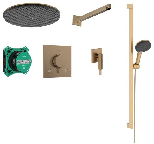 Hansgrohe Raindance Alive Select S set de duș ascuns cu termostat cu duș de ploaie || 24622140