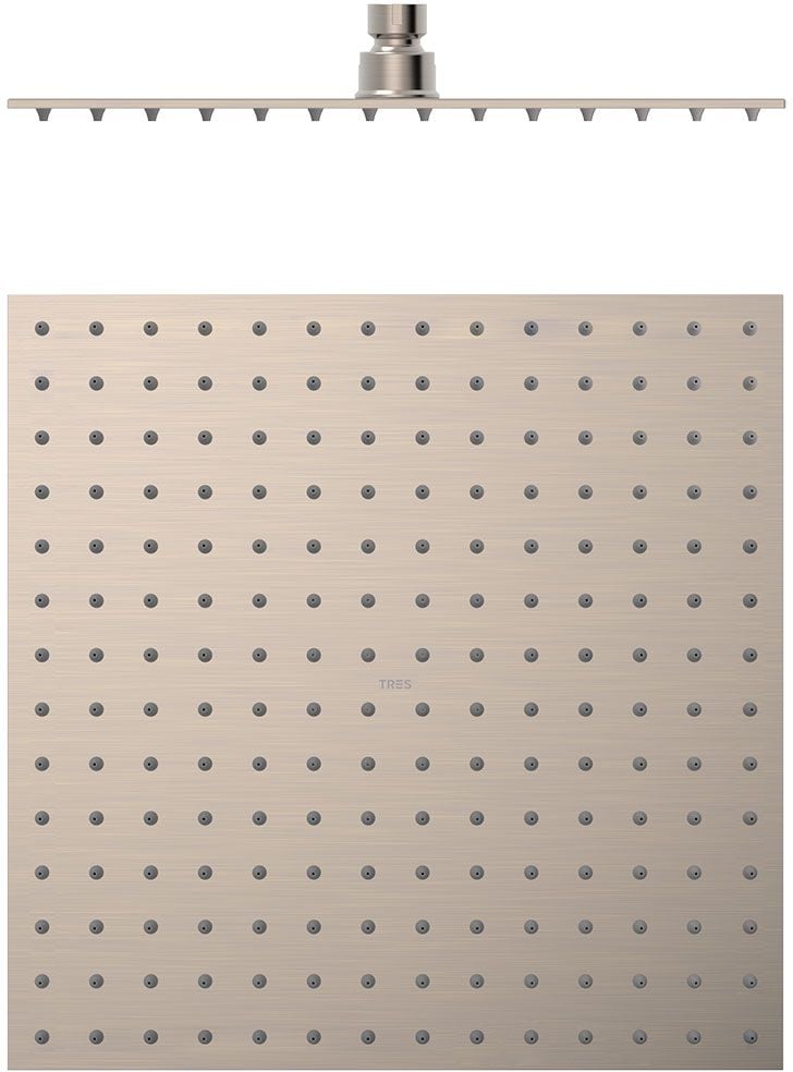 Tres Exclusive cap de duș 30x30 cm pătrat oţel 134315012AC