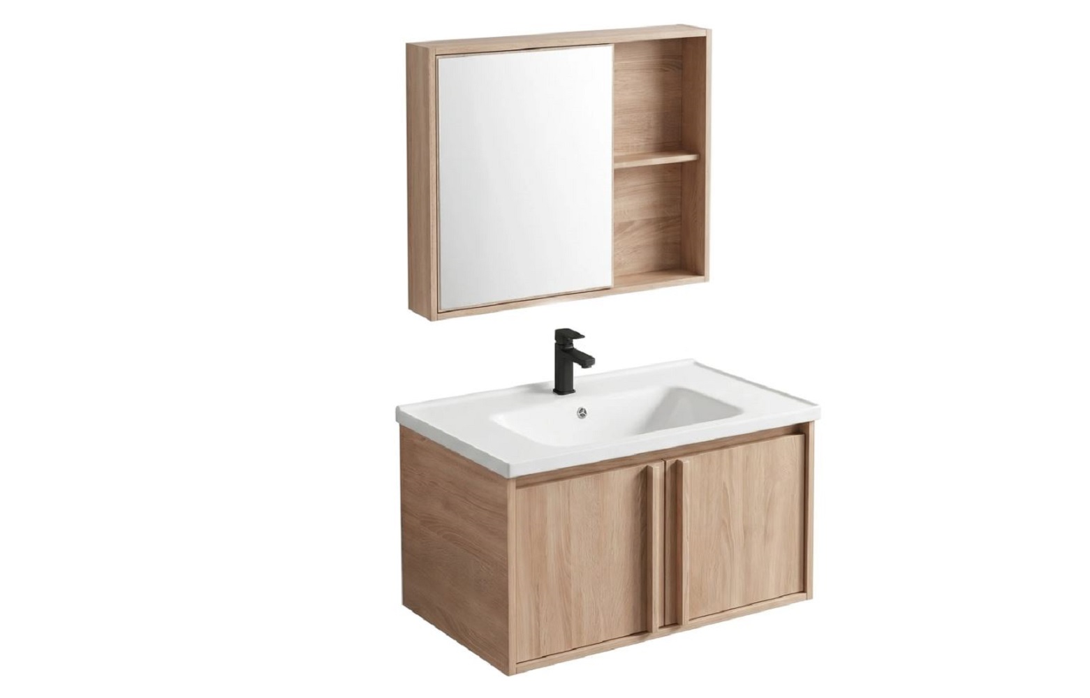 Rea Gama lavoar cu dulap și oglindă 70 cm fără REA-M0206