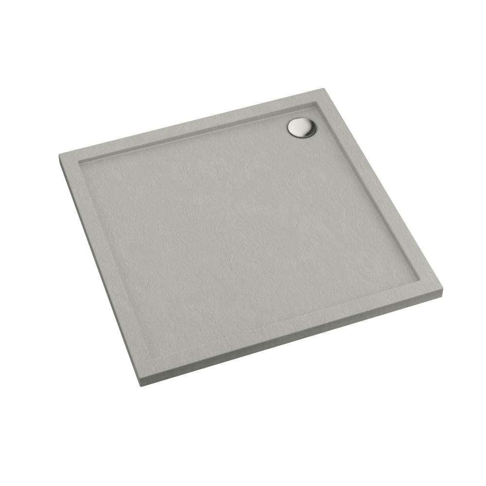 Schedline Sharper Cement Stone cădiță de duș pătrată 80x80 cm ciment 3S.S1K-8080/CT/ST
