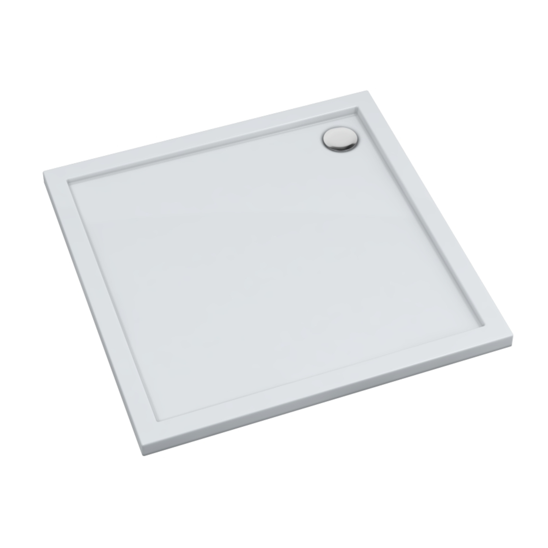Schedline Sharper cădiță de duș pătrată 100x100 cm alb 3S.S1K-100100
