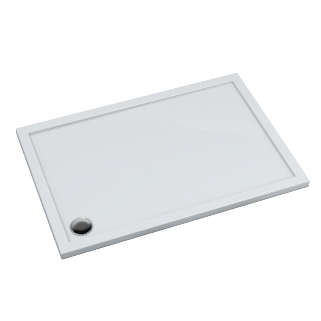 Schedline Sharper cădiță de duș dreptunghiulară 140x75 cm alb 3S.S1P-75140