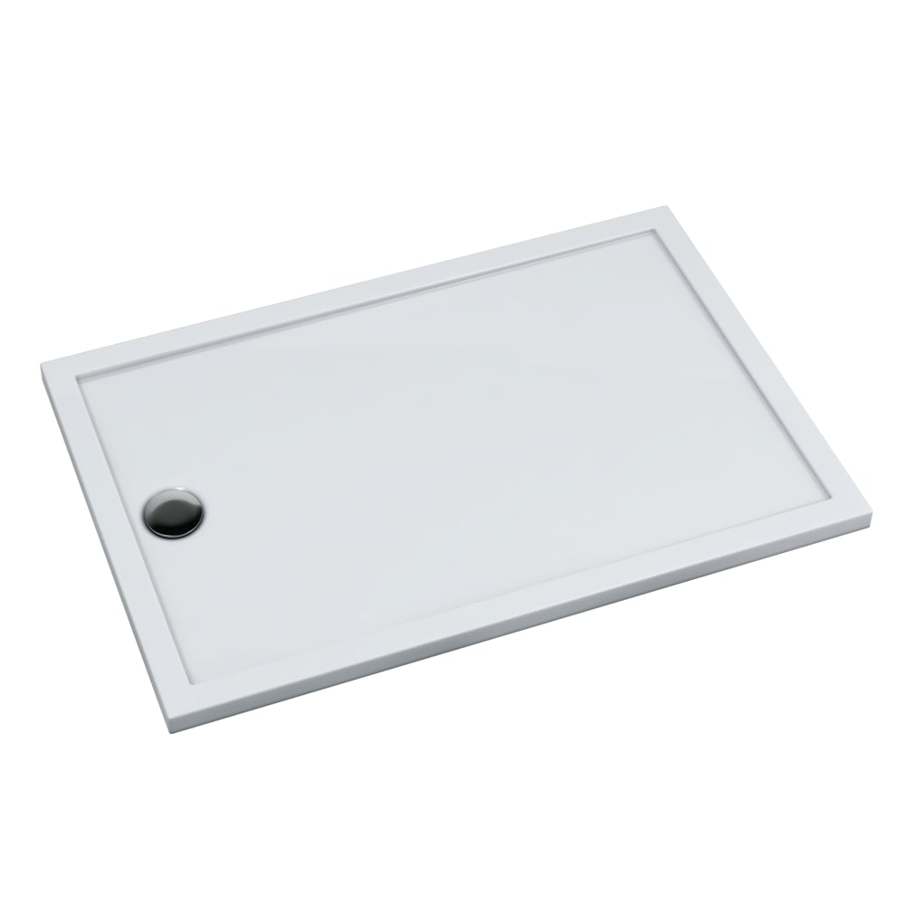 Schedline Sharper cădiță de duș dreptunghiulară 120x80 cm alb 3S.S2P-80120