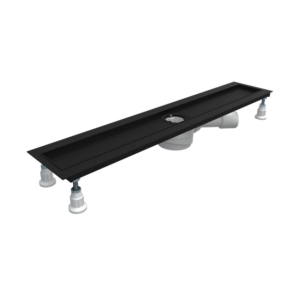 Schedline Regular Flow rigolă liniară 100 cm negru SOLBSN-100080C