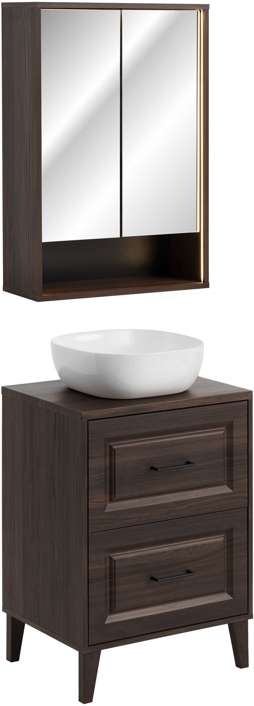 Set dulap Comad Dorothy Ristretto DOROTHY RISTRETTO 84-60-2D, dulap Comad Dorothy Ristretto DOROTHY RISTRETTO 82-60-46-2S, UM-6252SMILE40DP, RISTRETTO 89-60-46 M