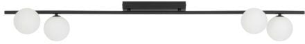 TK Lighting Imelo lampă de tavan 4x8 W alb-negru 11477