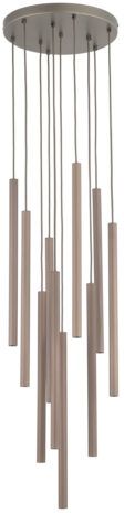 TK Lighting Ferro lampă suspendată x8 W maro 11493
