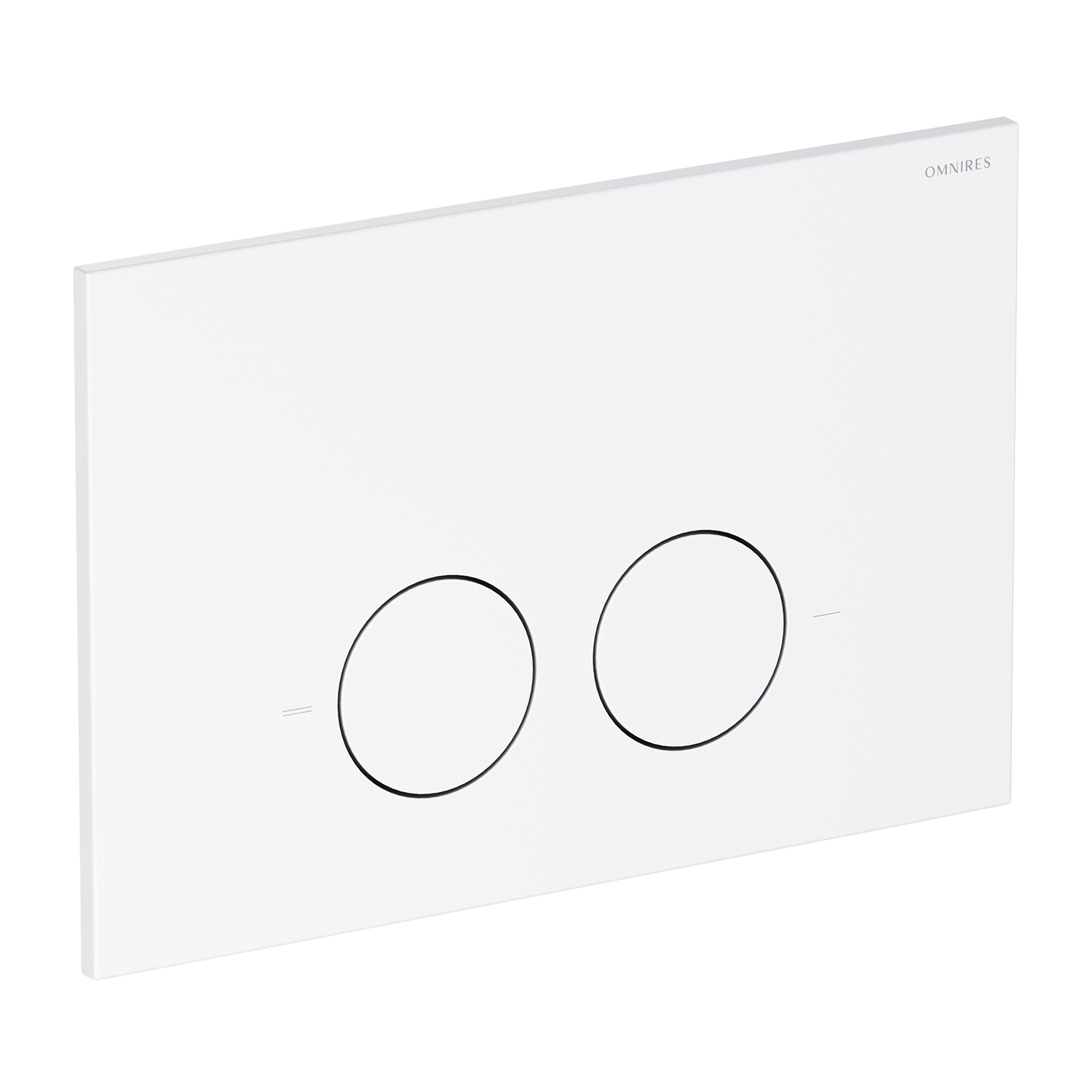 Omnires Minimal buton de spălare pentru WC alb MPS1WM