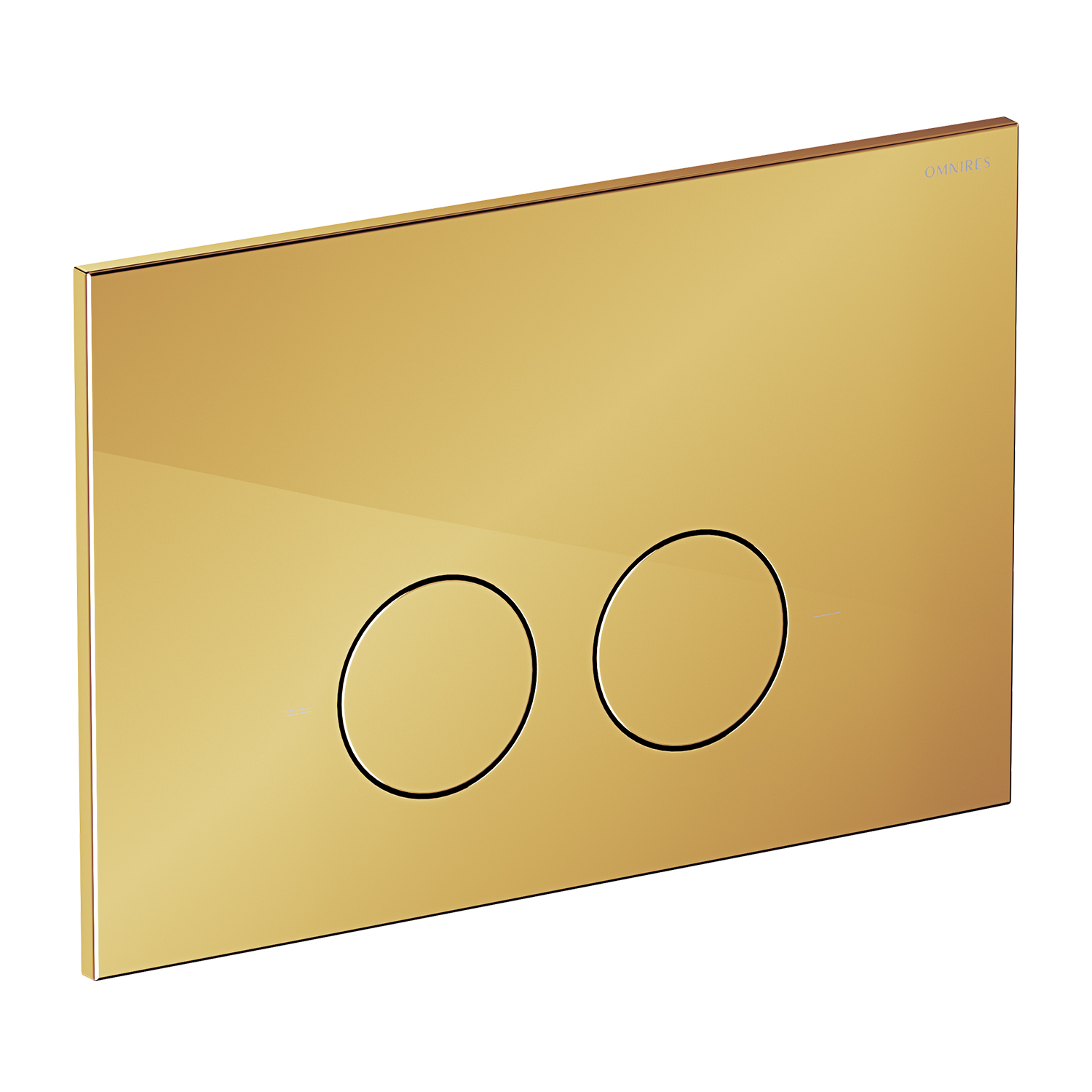 Omnires Minimal buton de spălare pentru WC auriu MPS1GL