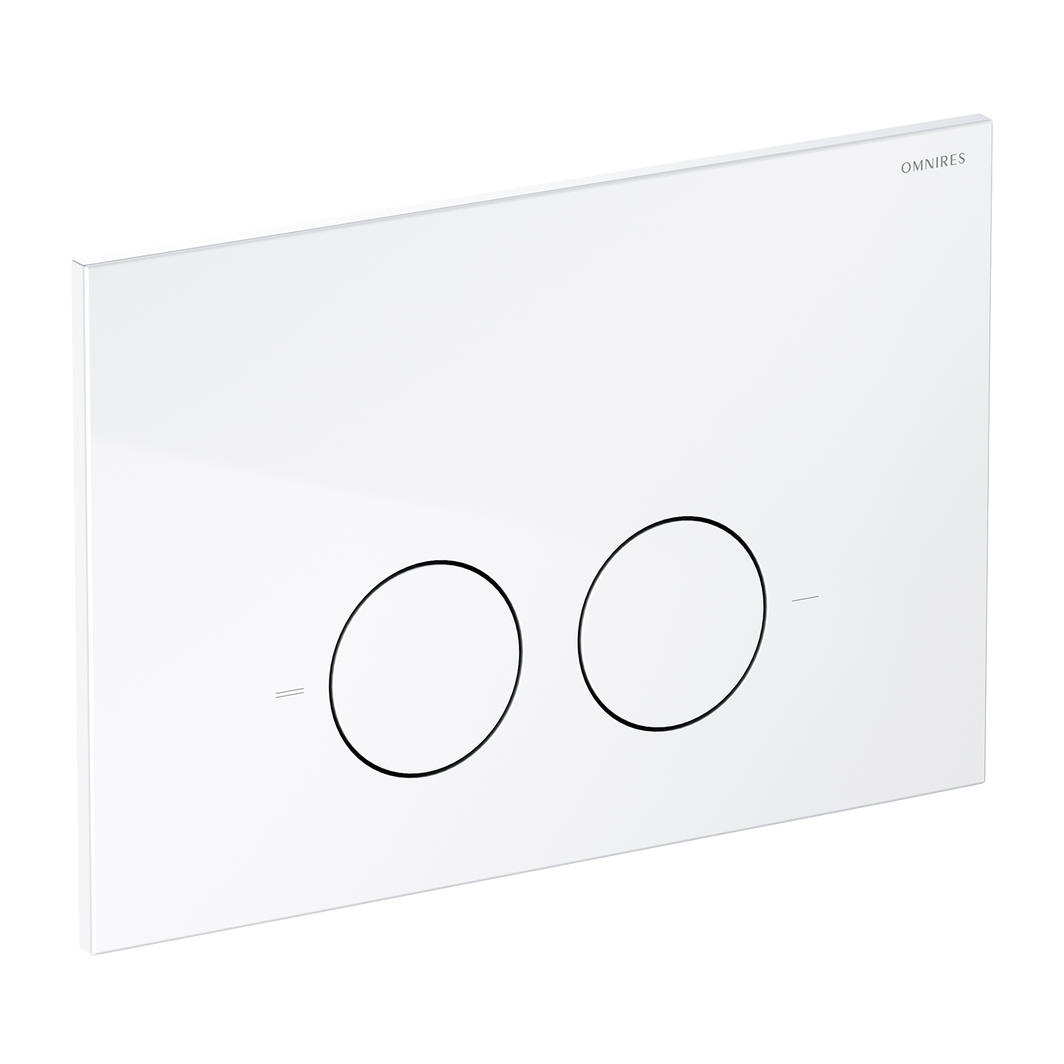 Omnires Minimal buton de spălare pentru WC alb MPS1BP