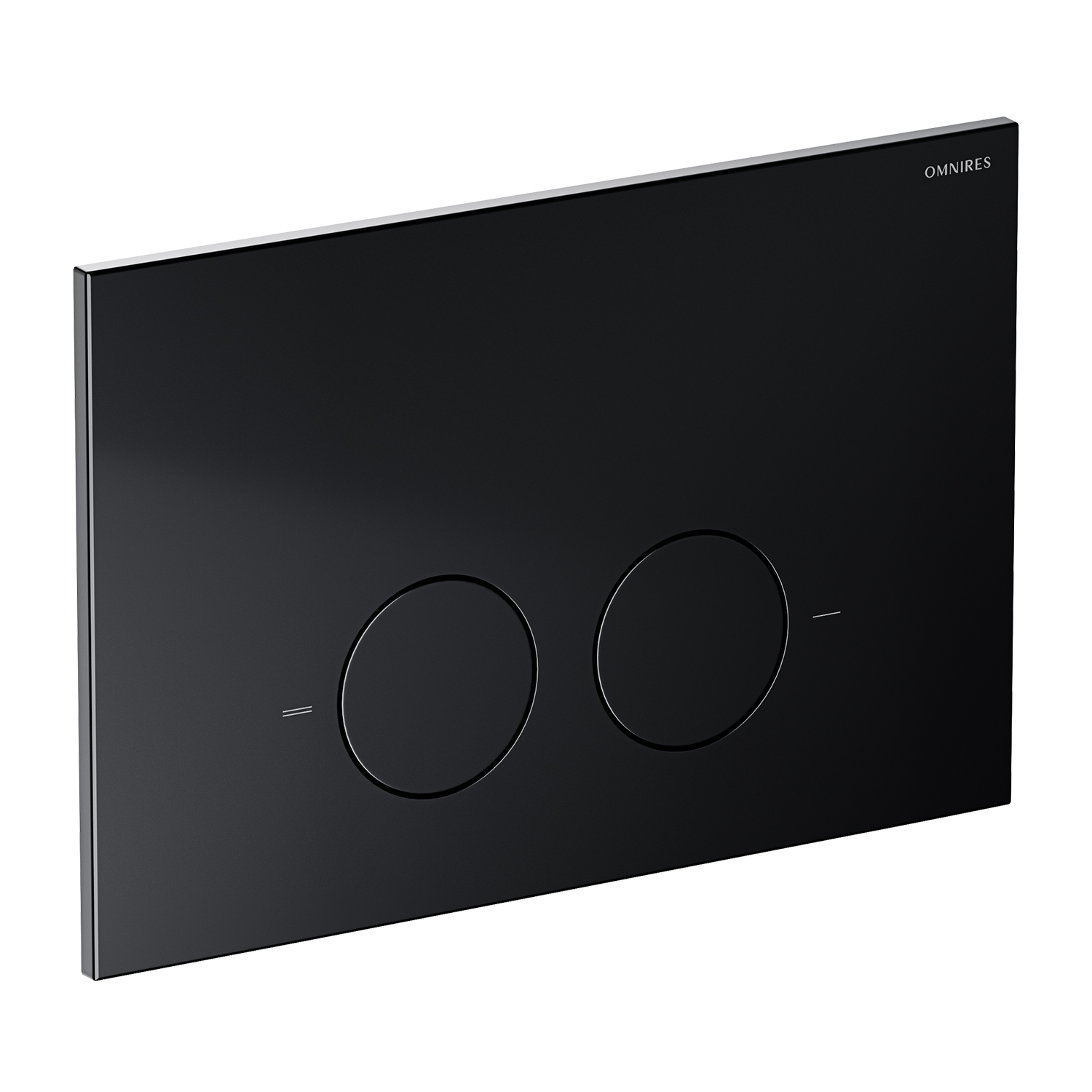 Omnires Minimal buton de spălare pentru WC negru MPS1BLM