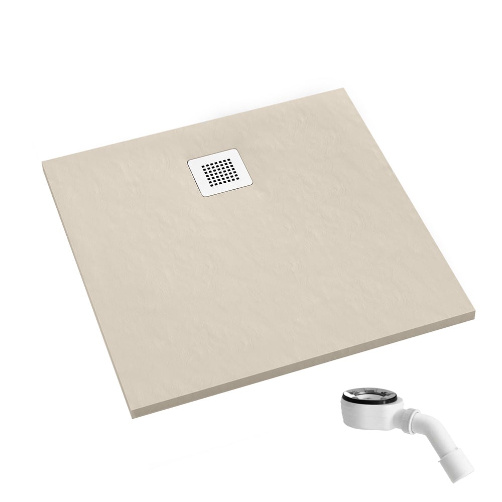 Schedpol Kalait Cashmere Stone cădiță de duș pătrată 90x90 cm bej 3.3201/PK/ST-M2