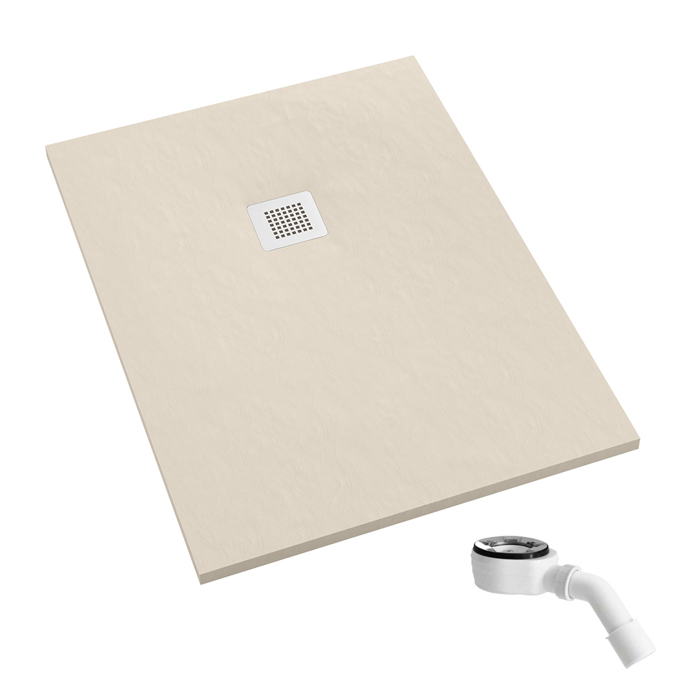 Schedpol Kalait Cashmere Stone cădiță de duș dreptunghiulară 110x90 cm bej 3.3116/PK/ST-M2