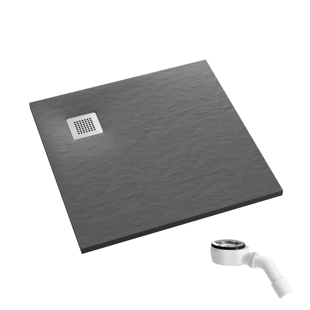 Schedpol Kalait Grey Stone cădiță de duș pătrată 100x100 cm gri 3.3102/S/ST-M2