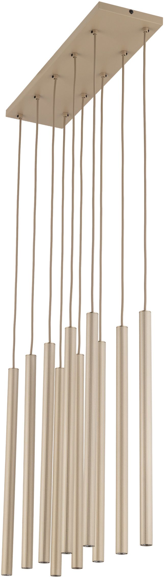 TK Lighting Ferro lampă suspendată x8 W nisip-șampanie 11491
