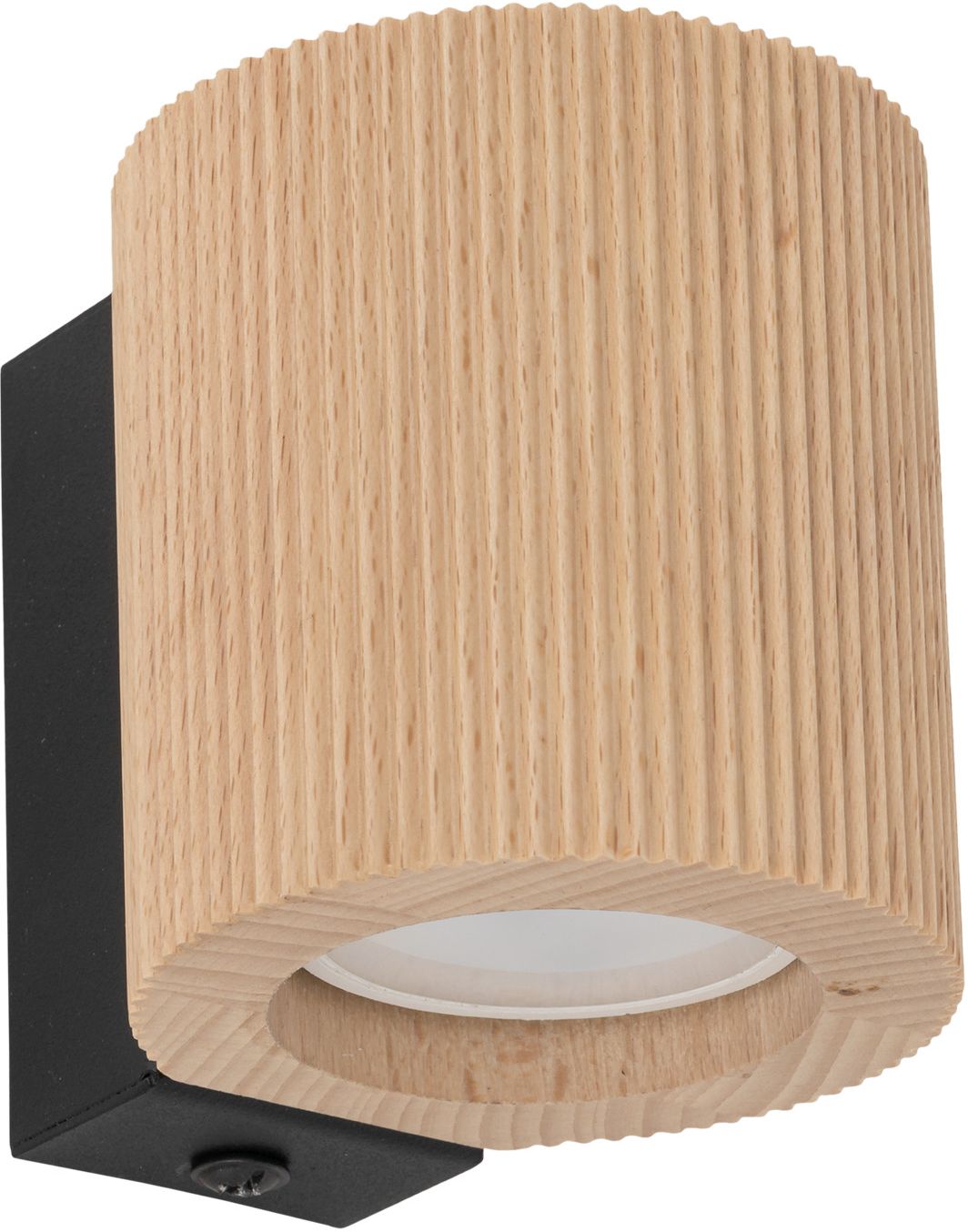 TK Lighting Eve lampă de perete 1x10 W negru-lemn 11443