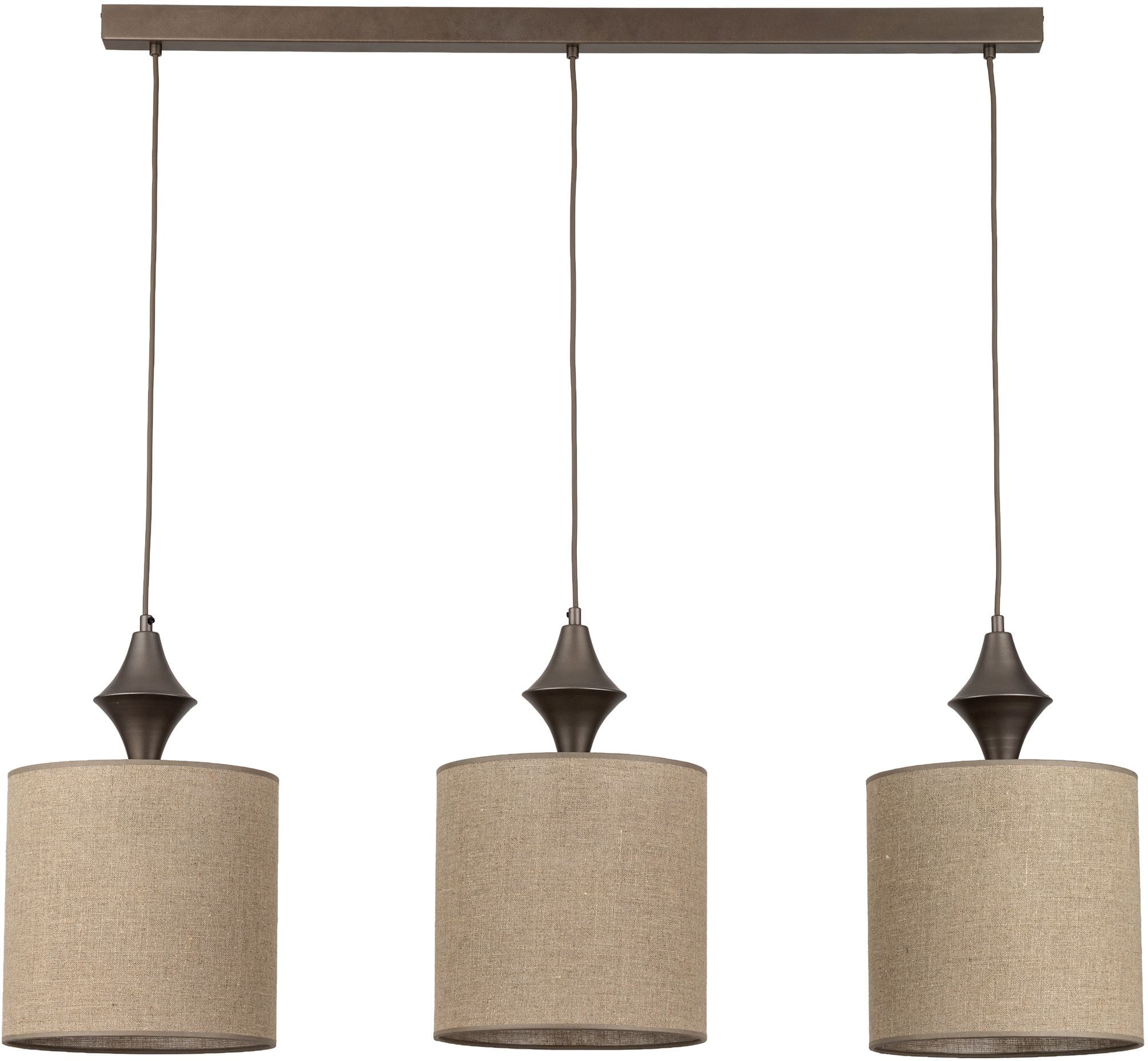TK Lighting Amura lampă suspendată 3x15 W bej 11440