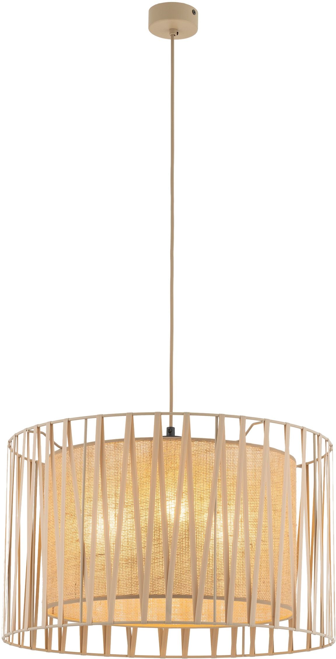 TK Lighting Harmony lampă suspendată 3x15 W nisip 11461