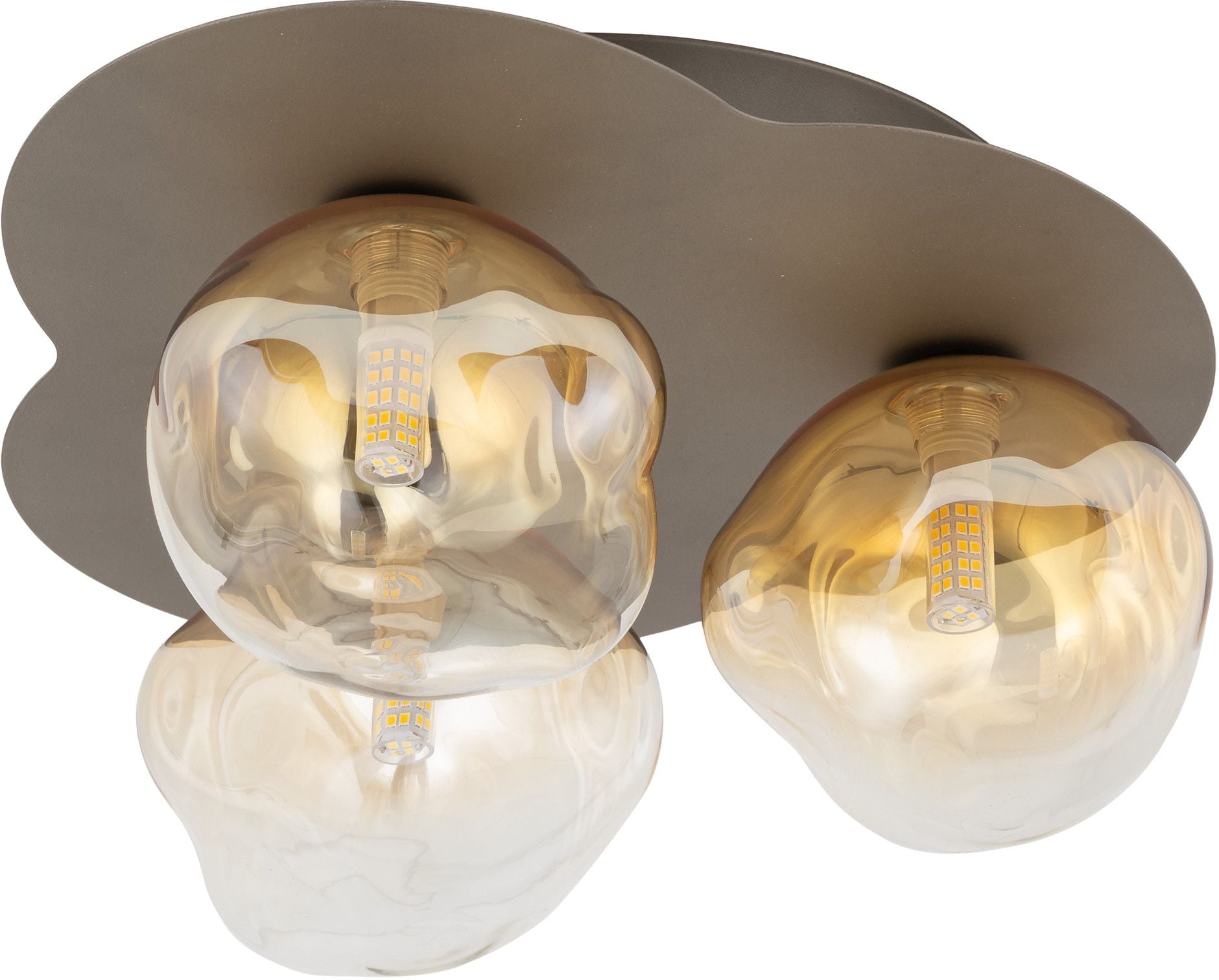 TK Lighting Lava New lampă de tavan 3x8 W maro 11453