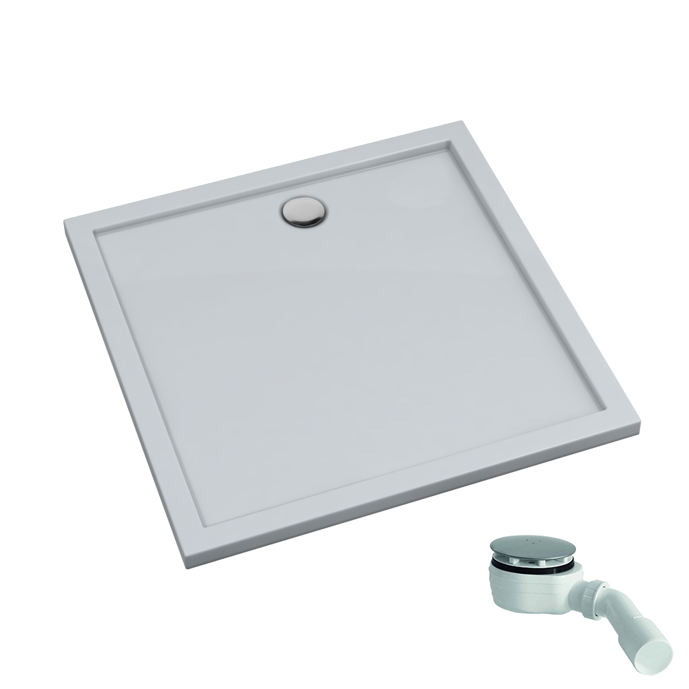 Schedpol Corrina New cădiță de duș pătrată 80x80 cm alb 3.4930
