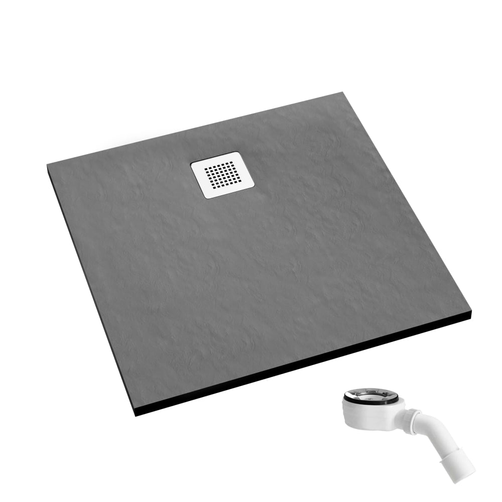 Schedpol Kalait Grey Stone cădiță de duș pătrată 100x100 cm gri 3.3202/S/ST-M2