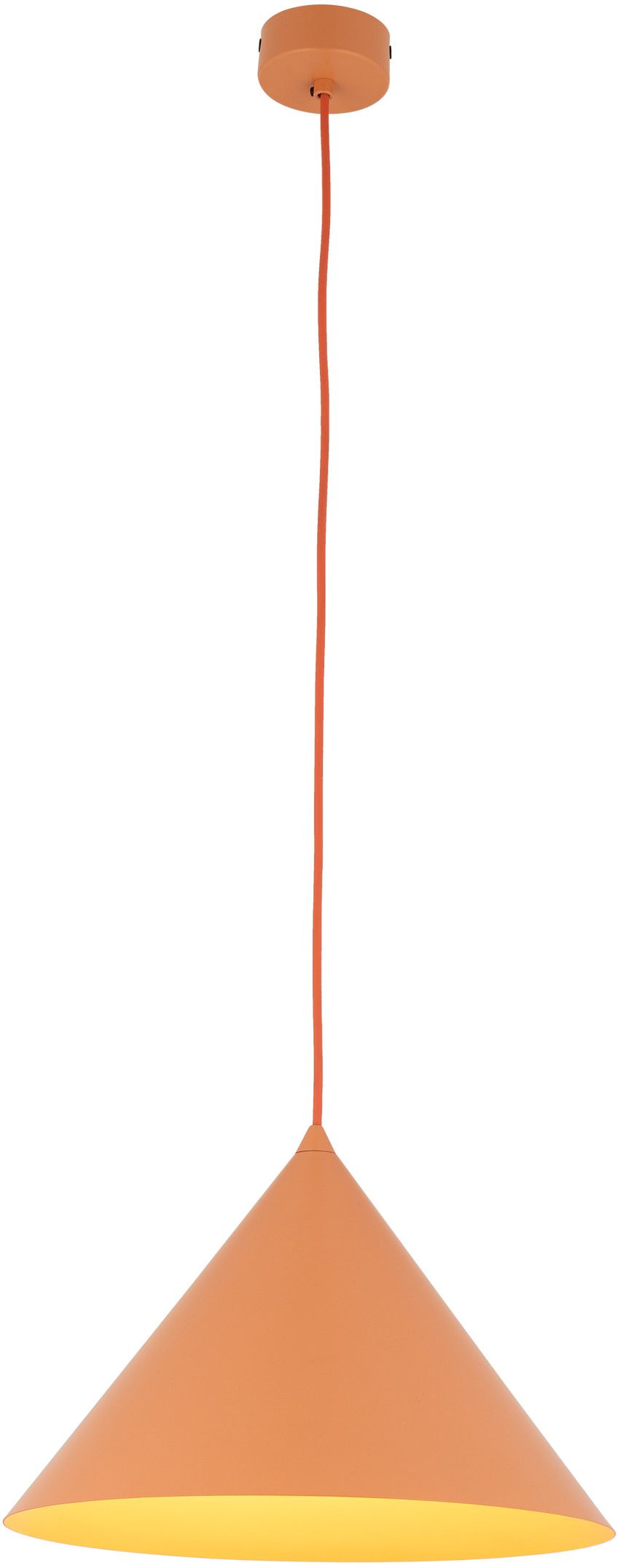 TK Lighting Cono lampă suspendată 1x15 W somon 11385