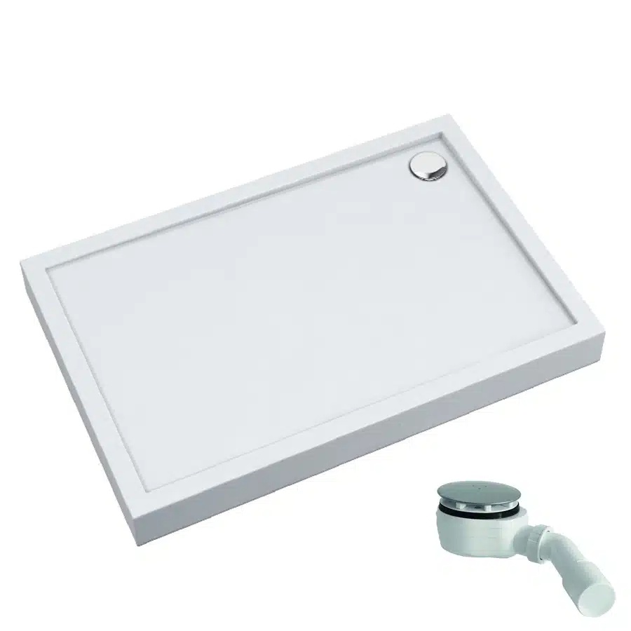 Schedpol Competia New cădiță de duș dreptunghiulară 120x80 cm alb 3.4638