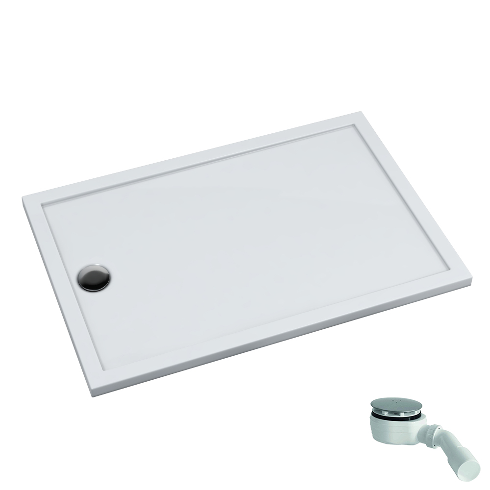 Schedpol Caspar New cădiță de duș dreptunghiulară 120x70 cm alb 3.2866