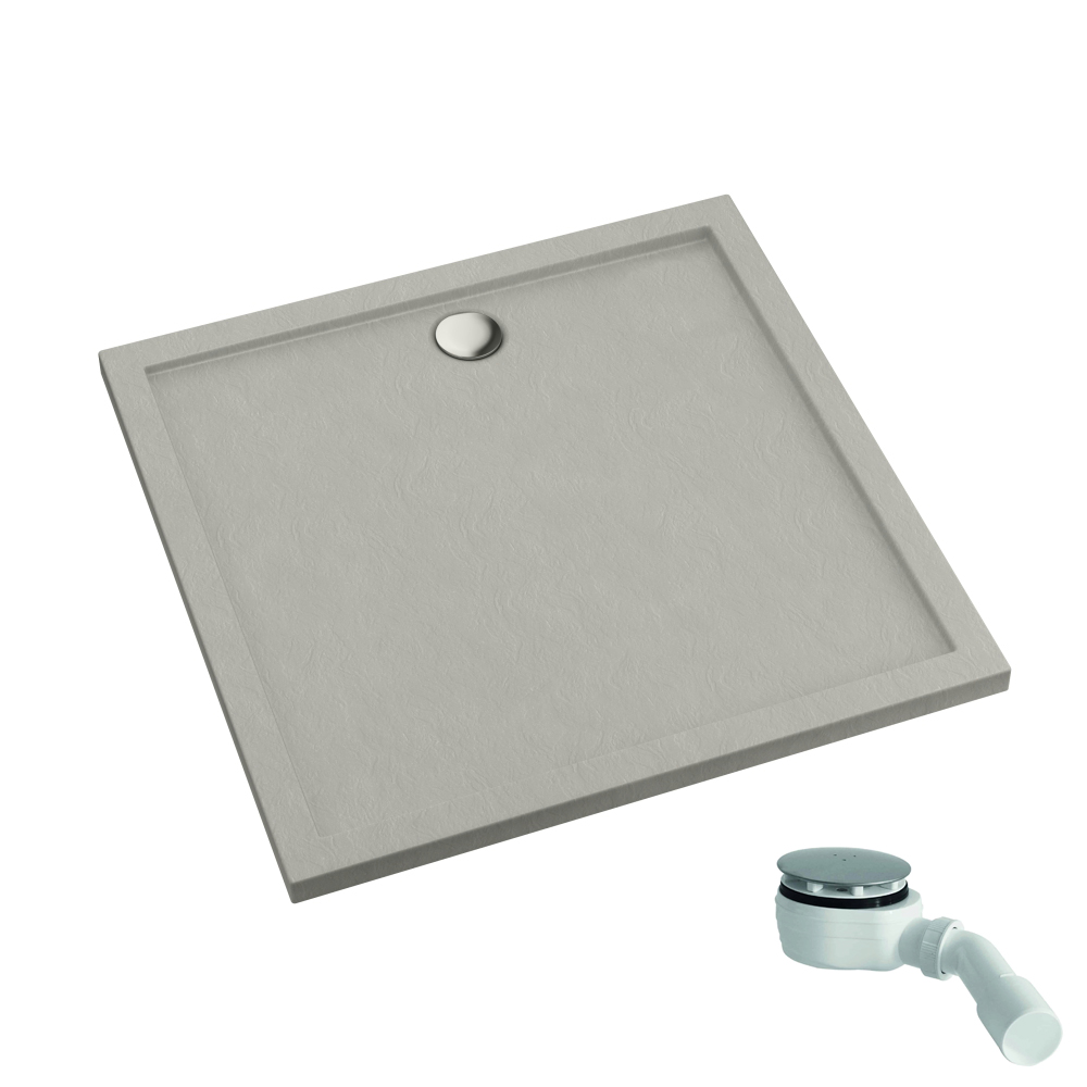 Schedpol Caspar New Cement Stone cădiță de duș dreptunghiulară 90x90 cm ciment 3.2831/CT/ST