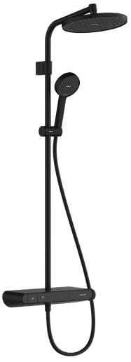 Hansgrohe Activera S set de duș perete cu termostat cu duș de ploaie negru 28638670