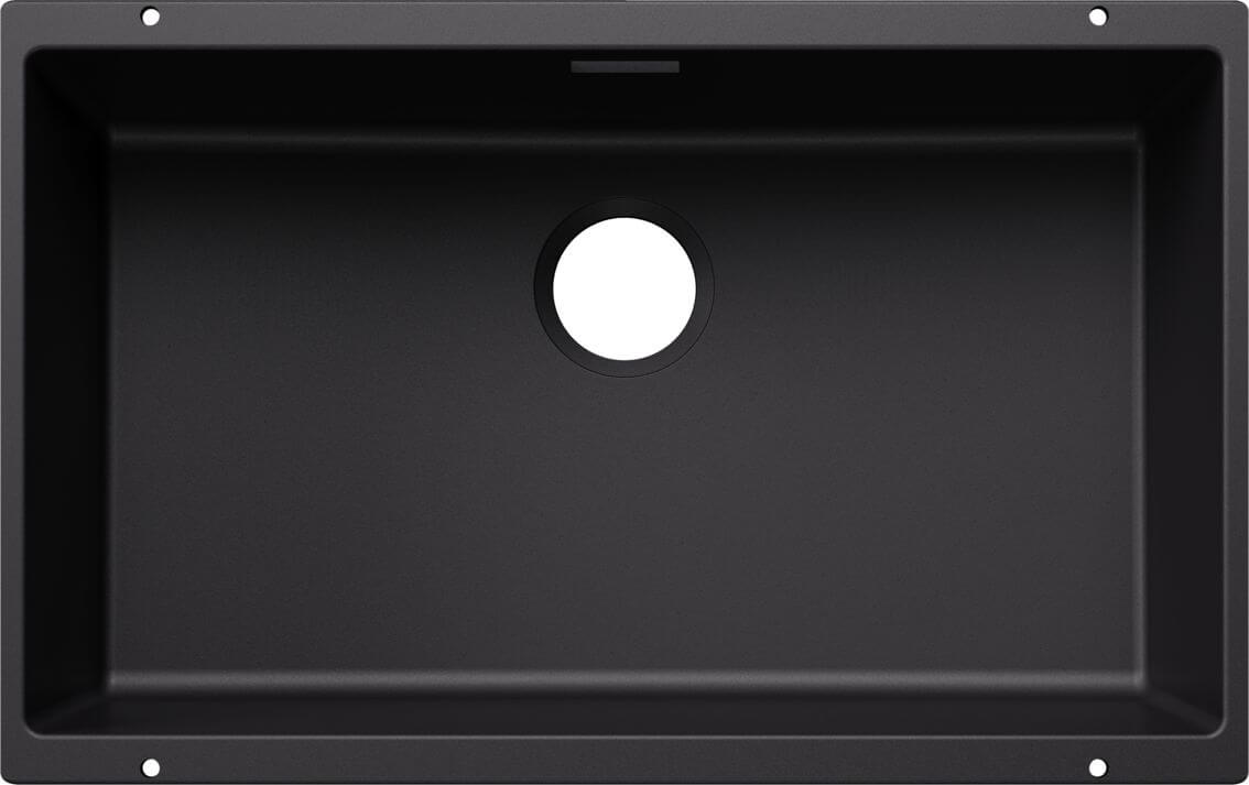 Blanco Subline 700-U chiuvetă din granit 70x40 cm negru 527802