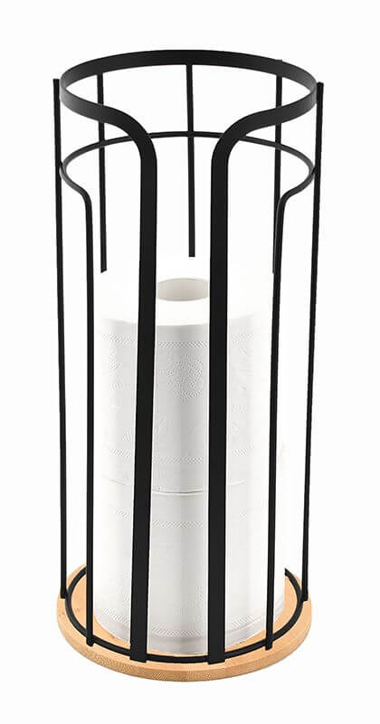 BISK Umbra suport hârtie igienică negru 08473