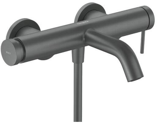 Hansgrohe Tecturis S baterie cadă-duș perete negru 73422340