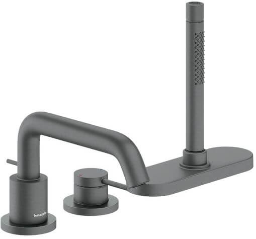Hansgrohe Tecturis S baterie cadă-duș cadă negru 73447340