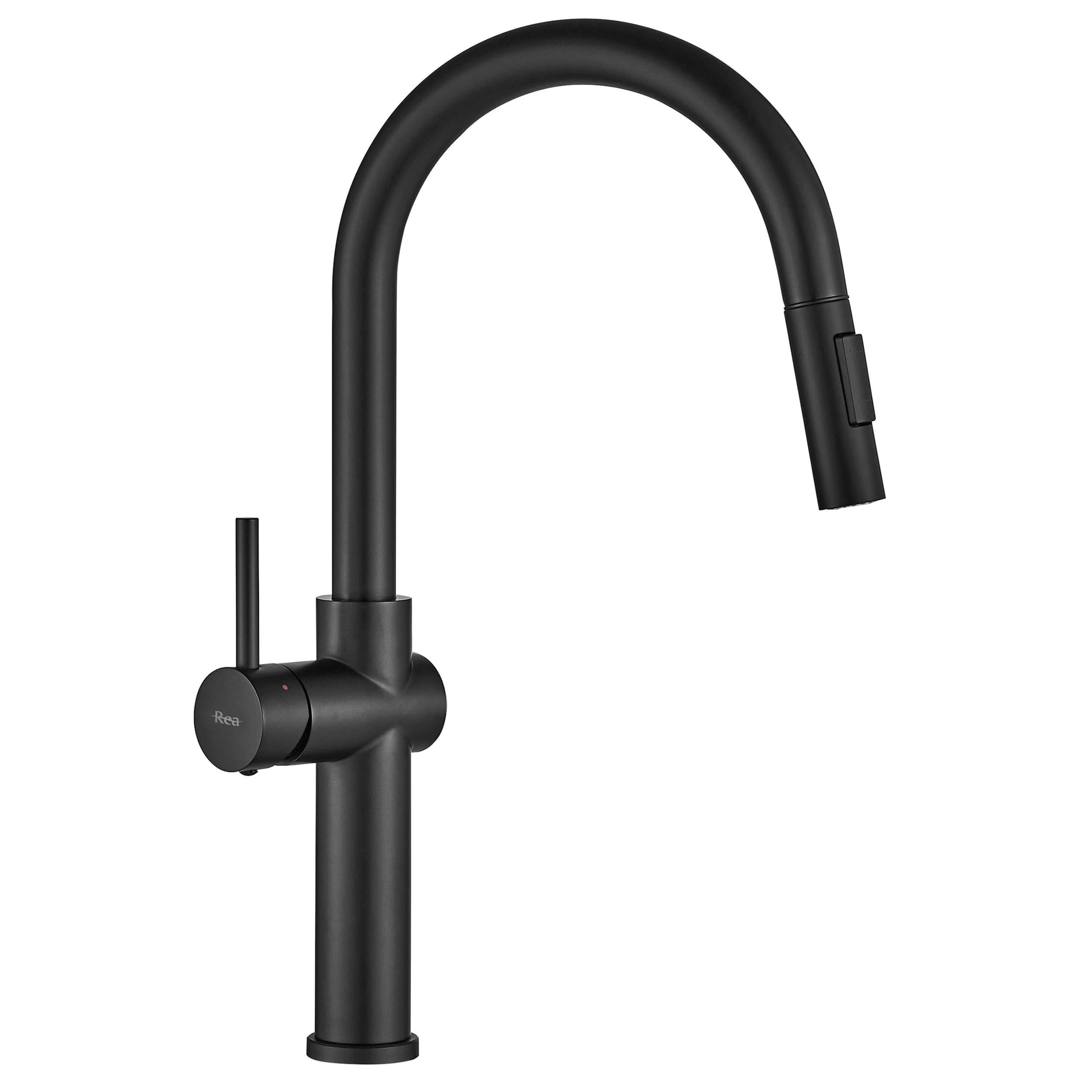 Rea Fresh baterie bucătărie pe picior negru REA-B7200