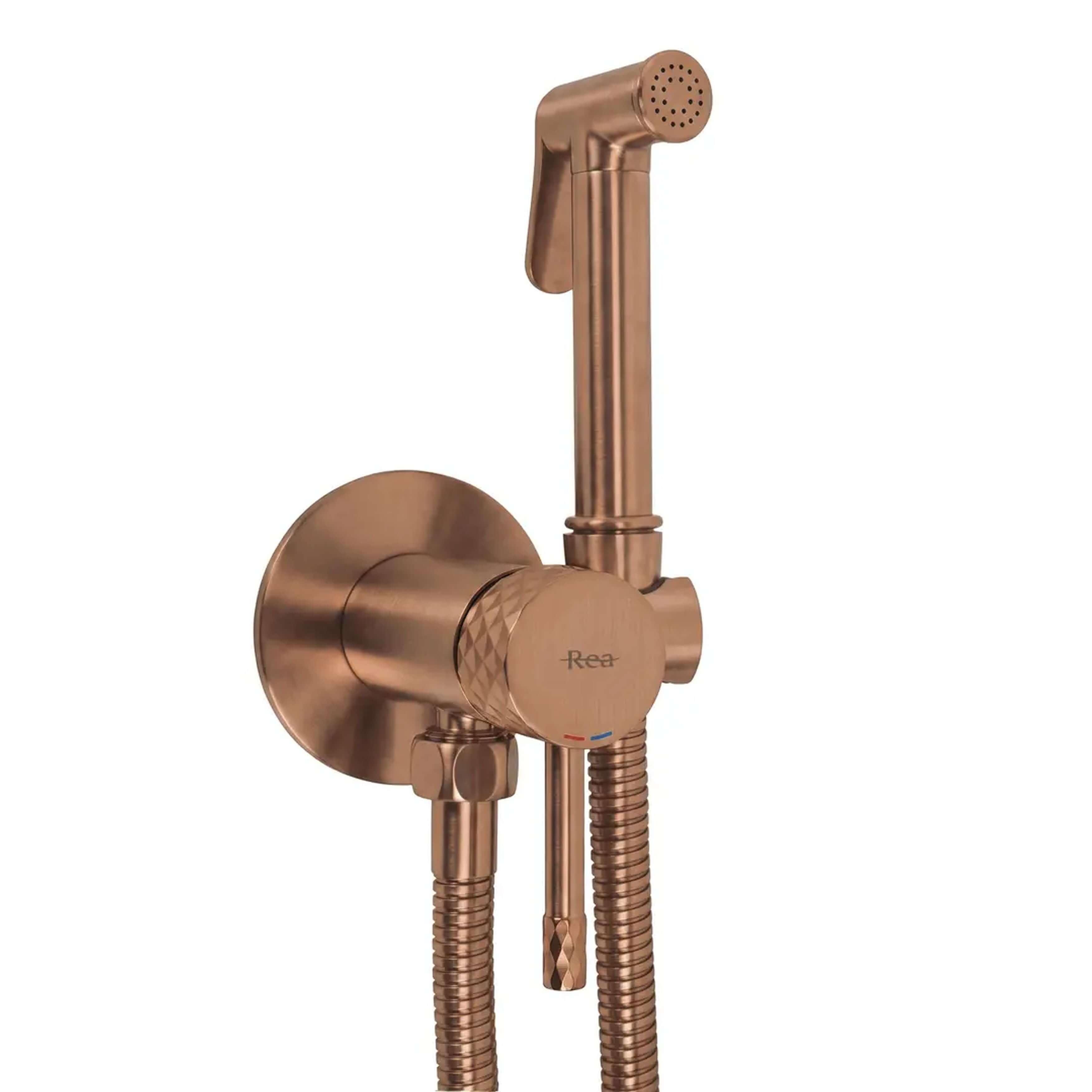 Rea Loop baterie bideu cu set de duș perete cupru REA-B3331