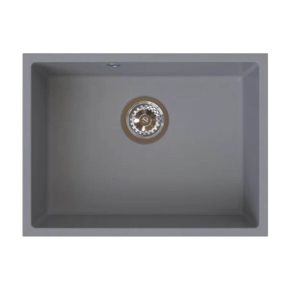 Ferro Stampo chiuvetă din granit 54x40 cm gri/grafit/onix DRGS1-U/40/54GA