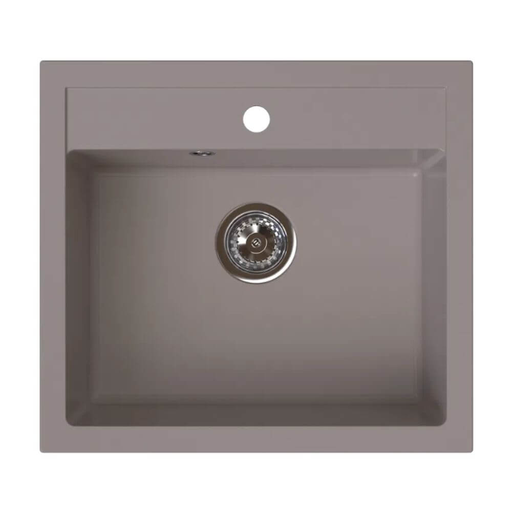 Ferro Stampo chiuvetă din granit 56x51 cm maro DRGS1/51/56TU