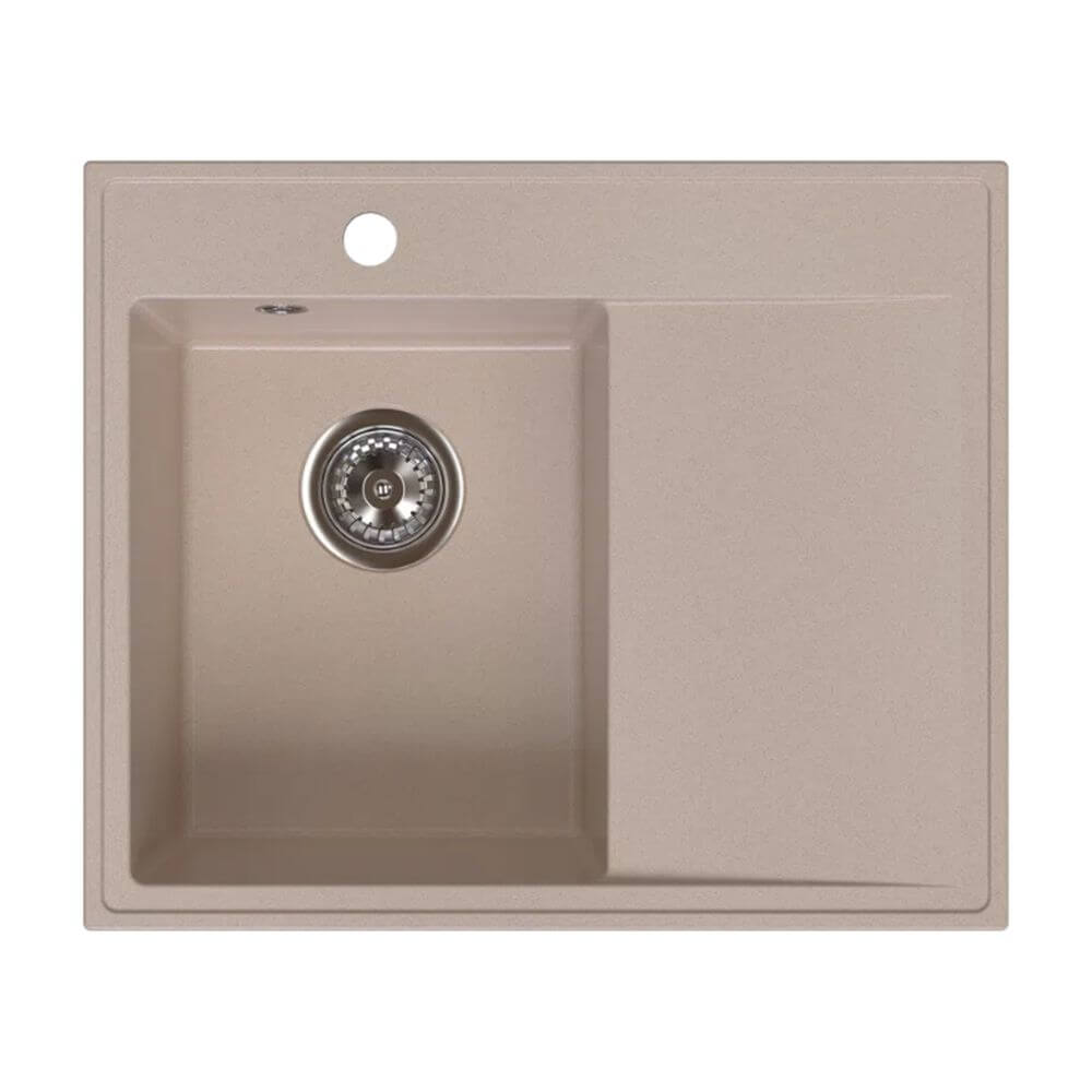 Ferro Stampo chiuvetă din granit 60x50 cm bej DRGS-L/50/60SA