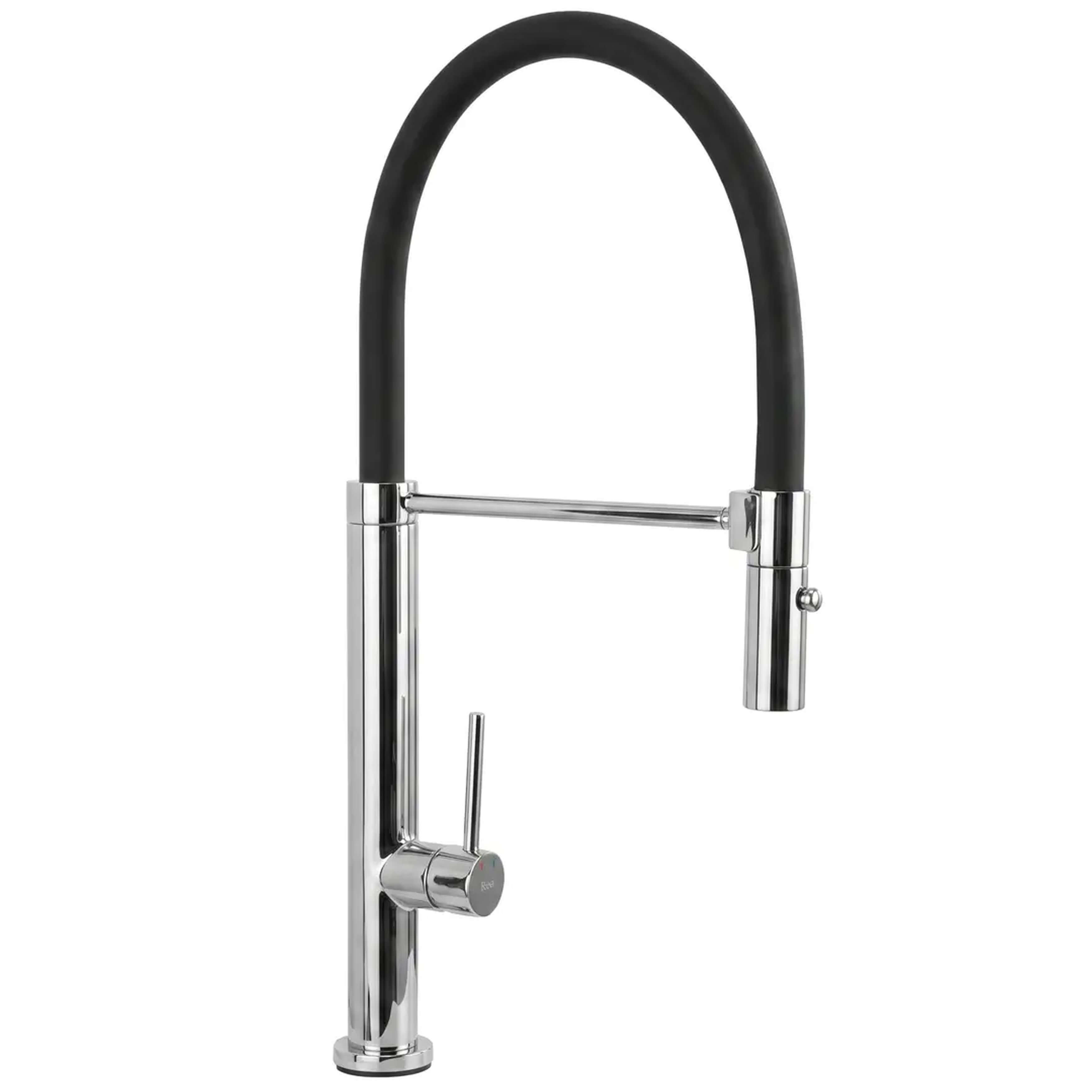 Rea Viera baterie bucătărie pe picior crom-negru REA-B4855
