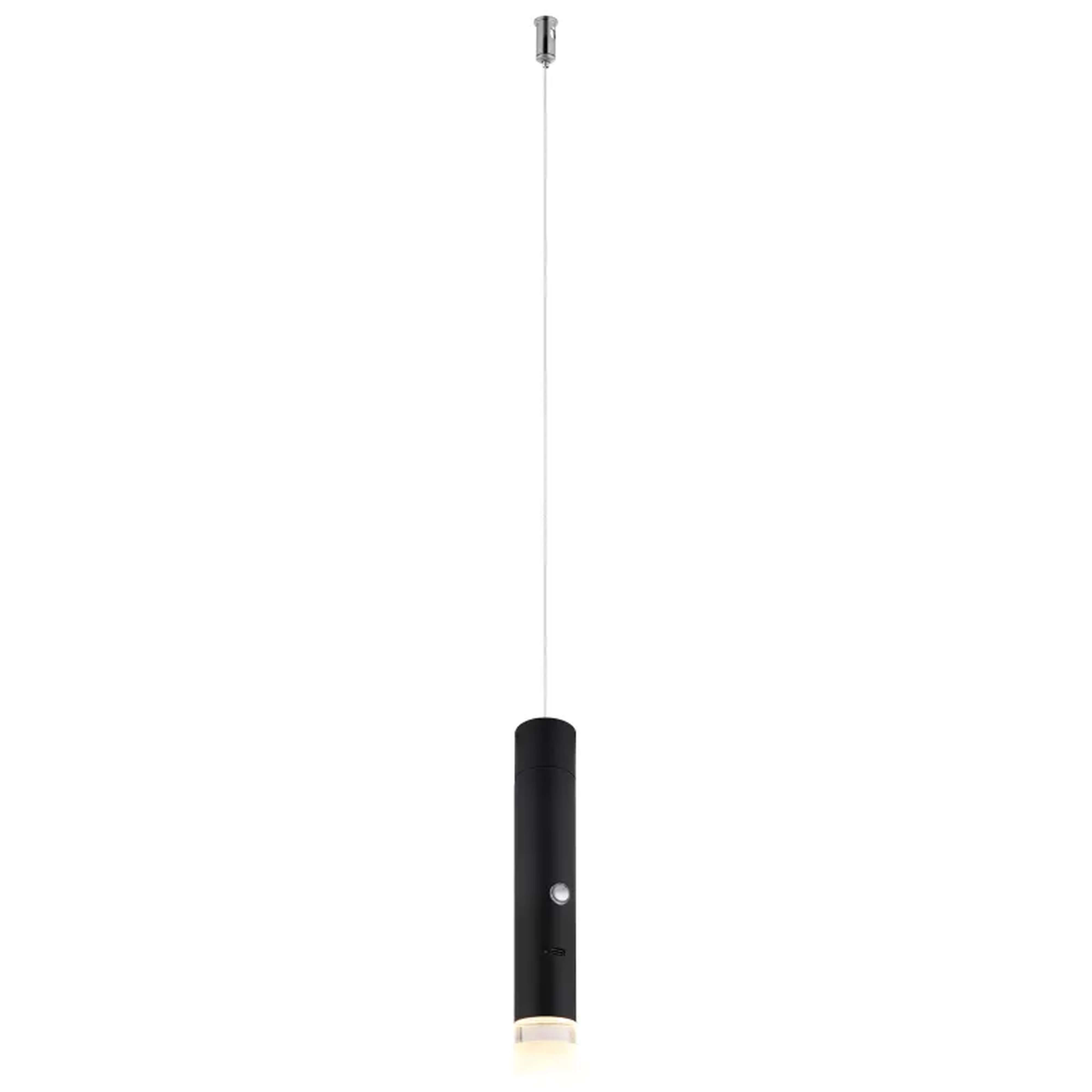 Globo Lighting Pelo lampă suspendată 1x2 W negru-transparent 16060