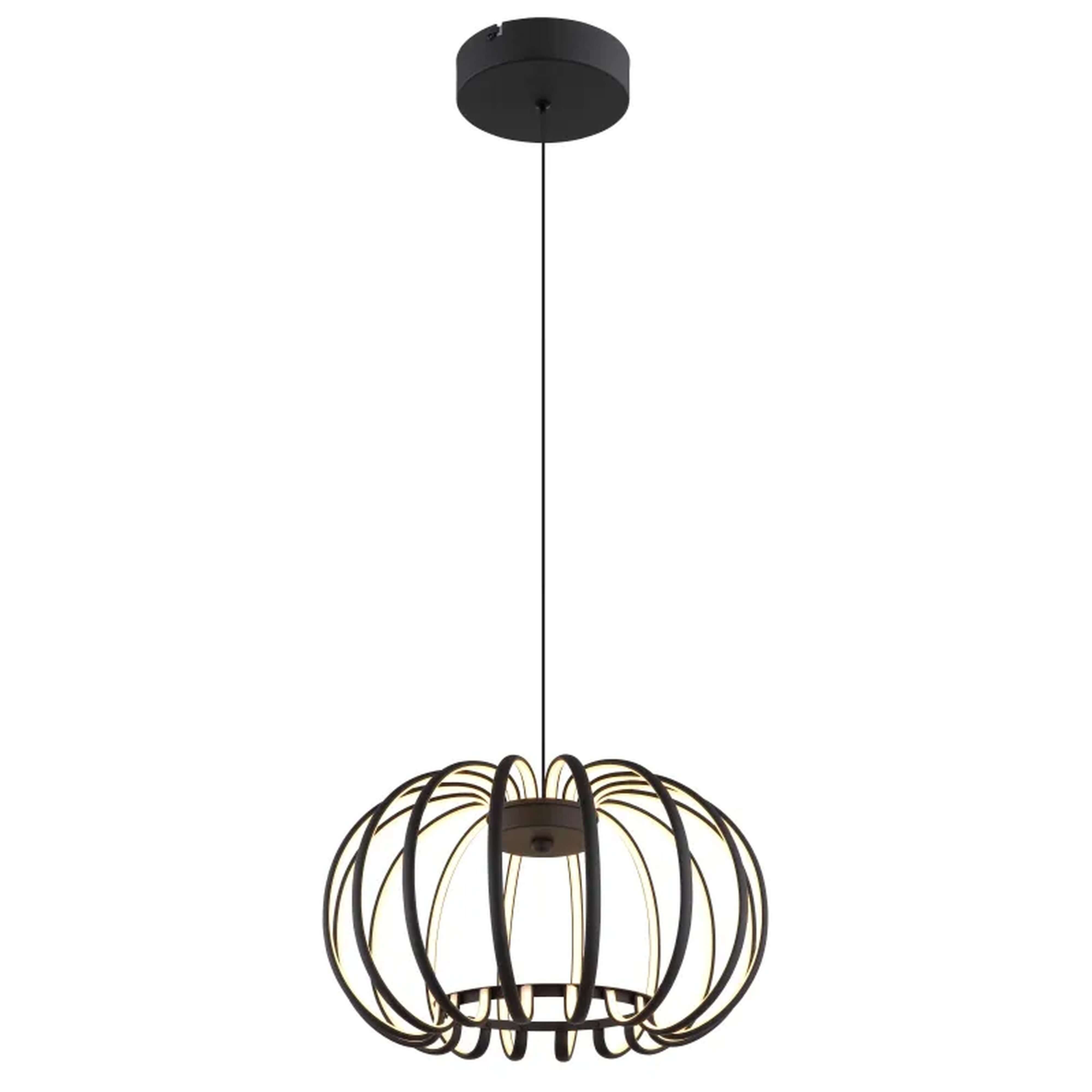 Globo Lighting Ribbon lampă suspendată 1x40 W negru 15946B
